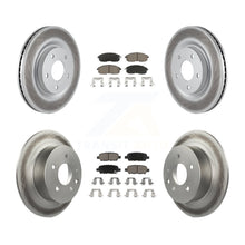 Load image into Gallery viewer, Front Rear Coated Disc Brake Rotors And Ceramic Pads Kit For Nissan Sentra Juke