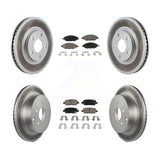 Front Rear Coat Brake Rotors Ceramic Pad Kit For 16 Nissan Pathfinder From 11 15