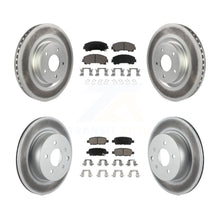Load image into Gallery viewer, [Front+Rear] 2016-2017 INFINITI QX50 Premium Coated Rotors &amp; Ceramic Pads Brake Kit For Max Braking