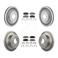 Charger l&#39;image dans la galerie, [Front+Rear] 2007-2012 Nissan Sentra SE-R Premium Coated Rotors &amp; Ceramic Pads Brake Kit For Max Braking