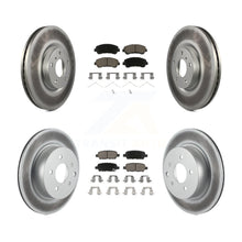 Load image into Gallery viewer, Front Rear Coated Disc Brake Rotors And Ceramic Pads Kit For Nissan Maxima