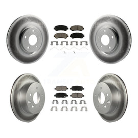 [Front+Rear] 2014-2017 Nissan Juke Nismo RS Premium Coated Rotors & Ceramic Pads Brake Kit For Max Braking