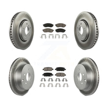 Charger l'image dans la galerie, Front Rear Coated Brake Rotor &amp; Ceramic Pad Kit For INFINITI FX35 FX37 QX70 FX45