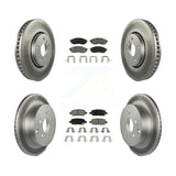 Front Rear Coated Brake Rotor & Ceramic Pad Kit For INFINITI FX35 FX37 QX70 FX45