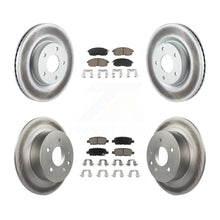 Load image into Gallery viewer, Front Rear Coated Disc Brake Rotors And Ceramic Pads Kit For Nissan Altima