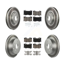 Load image into Gallery viewer, [Front+Rear] 2017-2018 INFINITI Q70 Hybrid Premium Coated Rotors &amp; Ceramic Pads Brake Kit For Max Braking