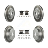 Front Rear Coat Brake Rotor Ceramic Pad Kit For Nissan Murano INFINITI FX35 FX45