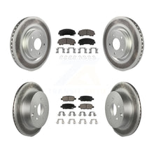 Load image into Gallery viewer, Front Rear Coated Disc Brake Rotors And Ceramic Pads Kit For INFINITI Q50 Q60