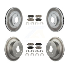 Charger l'image dans la galerie, Front Rear Coated Disc Brake Rotors And Ceramic Pads Kit For Nissan Altima