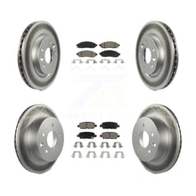 Charger l'image dans la galerie, Front Rear Coated Disc Brake Rotors And Ceramic Pads Kit For Nissan LEAF