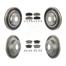 Charger l'image dans la galerie, Front Rear Coated Disc Brake Rotors And Ceramic Pads Kit For Honda Accord