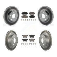 Load image into Gallery viewer, Front Rear Coated Disc Brake Rotors And Ceramic Pads Kit For Honda Accord