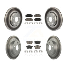 Charger l'image dans la galerie, Front Rear Coated Disc Brake Rotors And Ceramic Pads Kit For Honda Accord