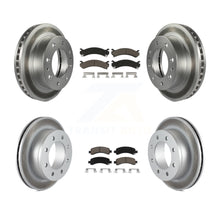 Charger l'image dans la galerie, Front Rear Coat Disc Brake Rotors Ceramic Pad Kit For Chevrolet Express 2500 GMC