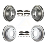 Front Rear Coat Disc Brake Rotors Ceramic Pad Kit For Chevrolet Express 2500 GMC