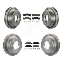 Load image into Gallery viewer, Front Rear Coat Disc Brake Rotors Ceramic Pad Kit For Chevrolet Express 2500 GMC