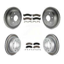 Charger l'image dans la galerie, Front Rear Coat Disc Brake Rotors Ceramic Pad Kit For Chevrolet Express 2500 GMC