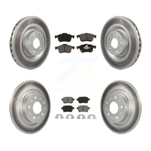 Load image into Gallery viewer, [Front+Rear] 2014-2020 Fiat 500L Premium Coated Rotors &amp; Ceramic Pads Brake Kit For Max Braking