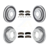 Front Rear Coat Disc Brake Rotor Ceramic Pad Kit For Chrysler Sebring Mitsubishi