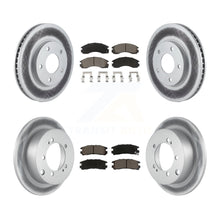 Load image into Gallery viewer, [Front+Rear] 2000 Mitsubishi Eclipse 3.0L Premium Coated Rotors &amp; Ceramic Pads Brake Kit For Max Braking