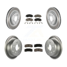 Charger l'image dans la galerie, Front Rear Coated Disc Brake Rotor Ceramic Pad Kit For Mitsubishi Galant Eclipse