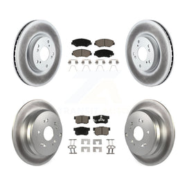 [Front+Rear] 2005-2006 Honda CR-V Premium Coated Rotors & Ceramic Pads Brake Kit For Max Braking