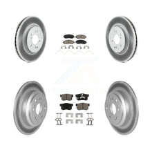 Charger l'image dans la galerie, Front Rear Coated Disc Brake Rotors &amp; Ceramic Pad Kit For Honda Crosstour Accord