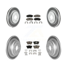 Load image into Gallery viewer, Front Rear Coated Disc Brake Rotors &amp; Ceramic Pad Kit For Honda Accord Crosstour