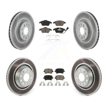 Charger l'image dans la galerie, Front Rear Coated Disc Brake Rotors And Ceramic Pad Kit For Volkswagen Passat CC