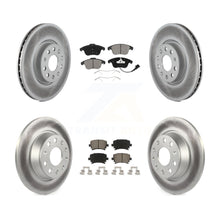 Charger l&#39;image dans la galerie, Front Rear Coated Disc Brake Rotor Ceramic Pad Kit For Volkswagen Tiguan Audi Q3