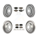Front Rear Coat Brake Rotor Ceramic Pad Kit For Volkswagen CC GTI Passat Audi A3
