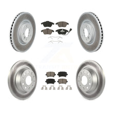 Charger l'image dans la galerie, Front Rear Coated Disc Brake Rotors And Ceramic Pads Kit For Volkswagen CC