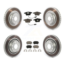 Load image into Gallery viewer, Front Rear Coated Disc Brake Rotors And Ceramic Pads Kit For Volkswagen CC