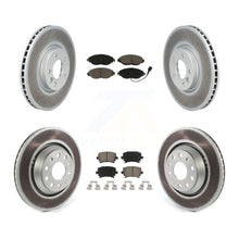 Load image into Gallery viewer, Front Rear Coated Disc Brake Rotors And Ceramic Pads Kit For Volkswagen CC AWD