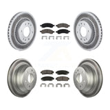 Front Rear Coat Brake Rotors Ceramic Pad Kit For Chevrolet Trailblazer GMC Envoy