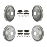 Front Rear Coated Brake Rotors Ceramic Pad Kit For Chevrolet Traverse GMC Acadia