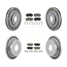 Load image into Gallery viewer, [Front+Rear] 2006-2009 Hyundai Azera Premium Coated Rotors &amp; Ceramic Pads Brake Kit For Max Braking