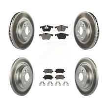 Load image into Gallery viewer, Front Rear Coated Disc Brake Rotors And Ceramic Pads Kit For Volvo V70