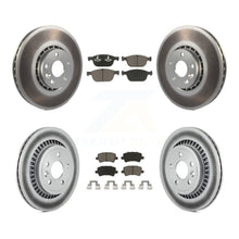 Charger l&#39;image dans la galerie, [Front+Rear] 2010-2015 Volvo XC60 Premium Coated Rotors &amp; Ceramic Pads Brake Kit For Max Braking