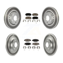 Load image into Gallery viewer, Front Rear Coated Disc Brake Rotors And Ceramic Pads Kit For Mazda CX-5