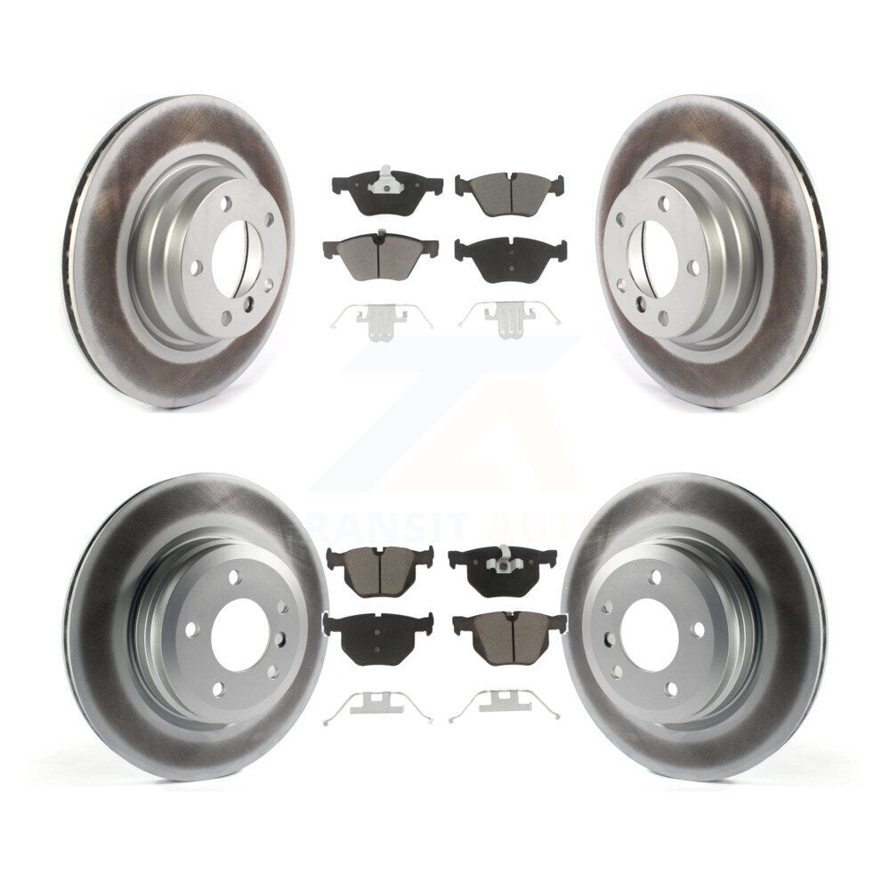 [Front+Rear] 2006 BMW 330i 330xi Premium Coated Rotors & Ceramic Pads Brake Kit For Max Braking