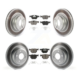 [Front+Rear] 2006 BMW 330i 330xi Premium Coated Rotors & Ceramic Pads Brake Kit For Max Braking