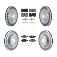 Charger l&#39;image dans la galerie, Front Rear Coated Brake Rotors Ceramic Pad Kit For Mercedes-Benz S550 SL550 S600