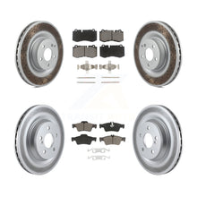 Charger l'image dans la galerie, Front Rear Coated Brake Rotors Ceramic Pad Kit For Mercedes-Benz S550 SL550 S600
