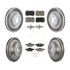 Front Rear Coat Brake Rotor Ceramic Pad Kit For Mercedes-Benz CLS550 CLS500 E550