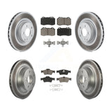 Front Rear Coat Brake Rotor Ceramic Pad Kit For Mercedes-Benz CLS550 CLS500 E550