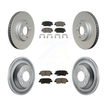 Load image into Gallery viewer, Front Rear Coated Disc Brake Rotors And Ceramic Pads Kit For Kia Rondo