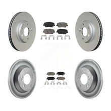 Load image into Gallery viewer, Front Rear Coated Disc Brake Rotors And Ceramic Pads Kit For Kia Rondo