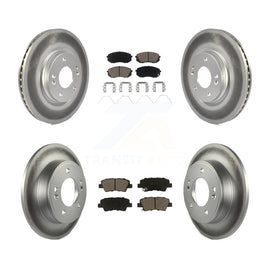 [Front+Rear] 2021-2022 Kia Forte 1.6L Premium Coated Rotors & Ceramic Pads Brake Kit For Max Braking