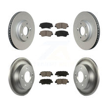 Charger l&#39;image dans la galerie, [Front+Rear] 2016 Hyundai Veloster Tech SE Premium Coated Rotors &amp; Ceramic Pads Brake Kit For Max Braking